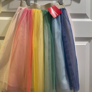 NWT Hanna Andersson rainbow tulle dress skirt 120cm (US 6/7)